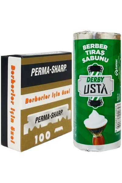 Permasharp Perma Sharp Berber Jileti 100'lü Paket, Yarım Tıraş Bıçağı, Tıraş ...