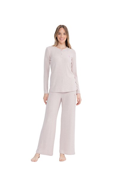 U.S. Polo Assn. Us Polo Assn. Women's Home Wear - Half Placket Wide Leg Ka81.B.O1.N.7.Niec1Ld.2.E9.Tkek28