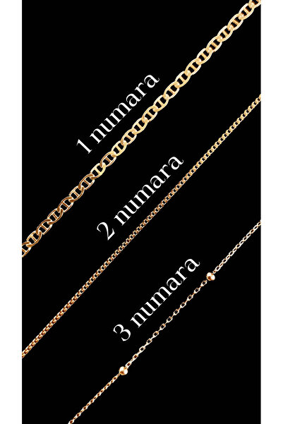 sevy jewelry 3 Numara 925 Ayar Kolye Zinciri, Unisex Kolye Zinciri