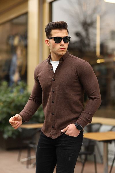NO4 Πουκάμισο Ξυλοκόπος SADE Slim Fit