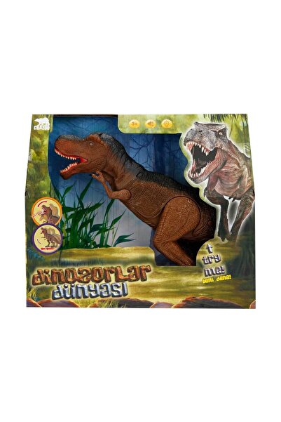 Sunman Crazoo Sesli ve Işıklı Büyük Dinozor 61278 Kahverengi