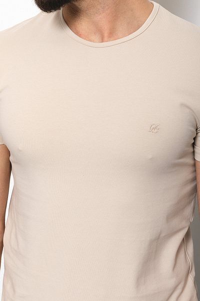 Mcr Plain Super Slim Fit Crew Neck Basic Men's T-Shirt Stone - 36362.17Y