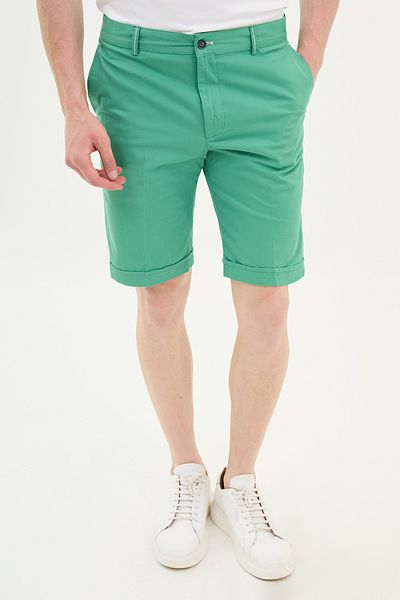Mcr Ανδρικό σορτς ίσιο πράσινο Super Slim Fit