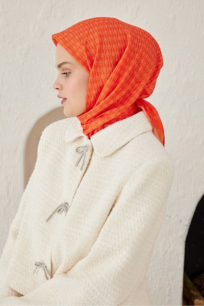 Modakaşmir Linear Circle Mk Cotton Scarf