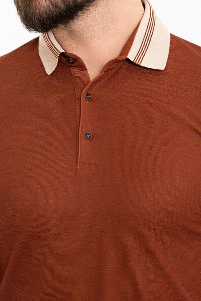 Mcr Partial Slim Fit Polo Neck Men's T-Shirt Tile - 36822.24Y