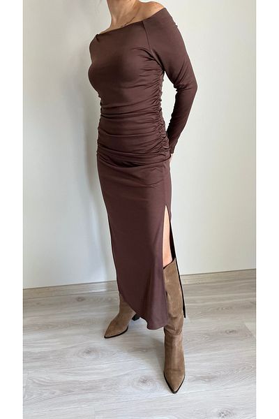 VOL Long Slit High Waist Skirt