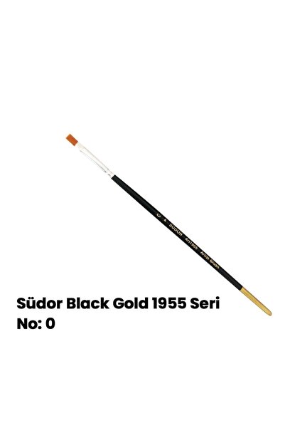 Südor Black Gold 1955 Seri Düz Kesik Uçlu Fırça No:0
