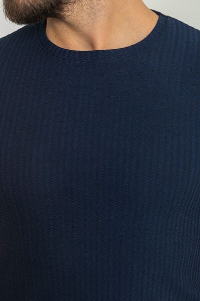 Mcr Striped Slim Fit Crew Neck Men's T-Shirt Navy Blue - 36787.23Y