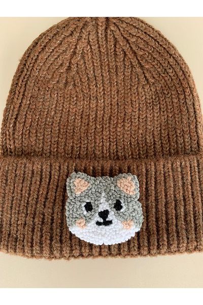 byebruketenci Brown Cat Beret Punch Hat Christmas Gift