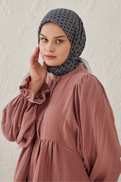 Modakaşmir Circular Mk Cotton Scarf