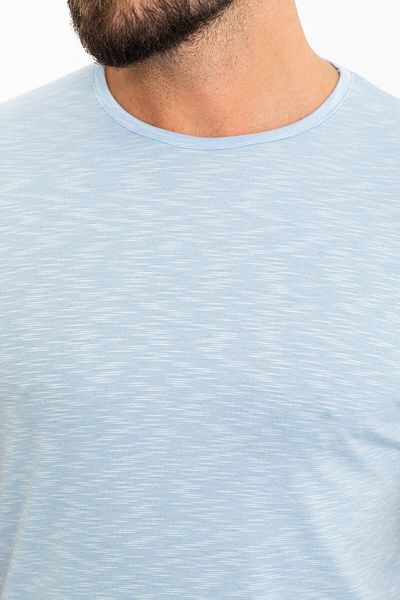 Mcr Crushed Slim Fit Crew Neck Men's T-Shirt Blue - 36811.24Y