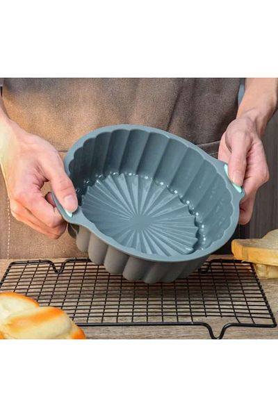 ÇEÇEN HOME Silicone Cake Mold - Circular Baking Tray, Chocolate Jelly, DIY Dessert Pudding