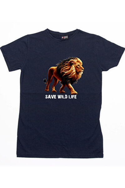 mAddog SAVE WILD LIFE "lion"  / BÜYÜK BEDEN (relax Fit) 13xl 12xl 11xl 10xl 9...