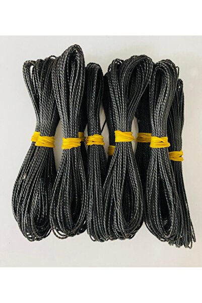 312 KONSEPT 50 Metre Siyah Renk Kalın Tesbih Ipi Tespih Ipi