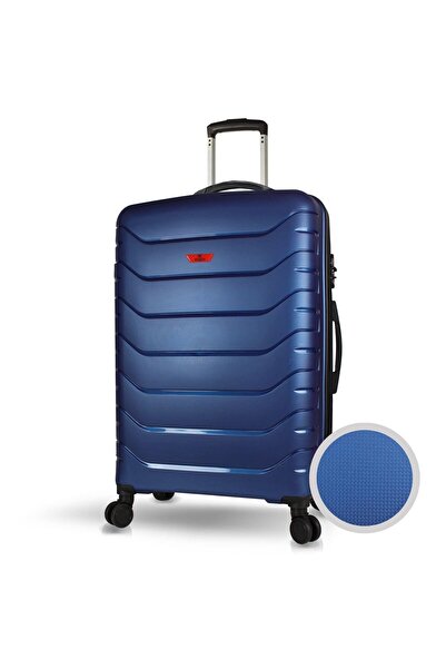 My Valice Solid PP Polipropilen Kırılmaz Büyük Boy Parlement Mavisi Valiz