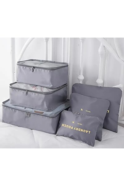 LAUNDRY POUCH مجموعة منظم السفر المكونة من 6 قطع