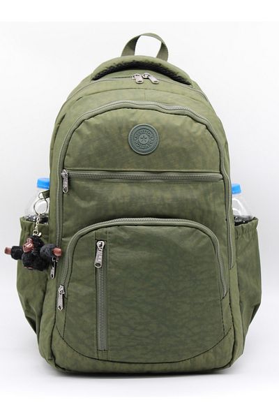 Bevitton Țesătură impermeabilă Culoare kaki Rucsac de școală unisex de dimensiuni mari și geantă de călătorie / 1800
