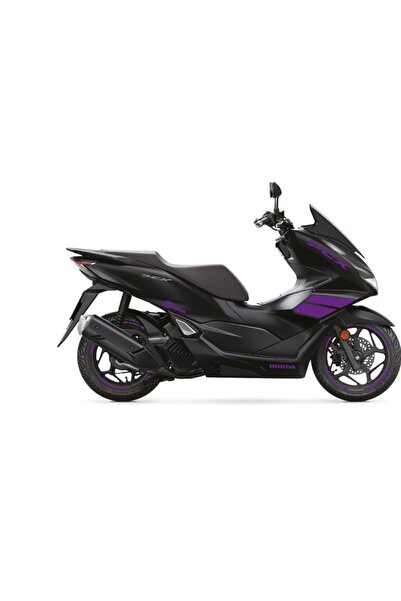 Motiker Honda PCX 2021-2024 Mor Parçalı Takım Stikcer Etiket Modeli