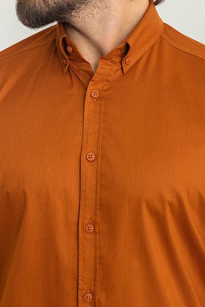 Mcr Stripe Patterned Slim Fit Long Sleeve Men's Shirt Tile - 37775.23Y