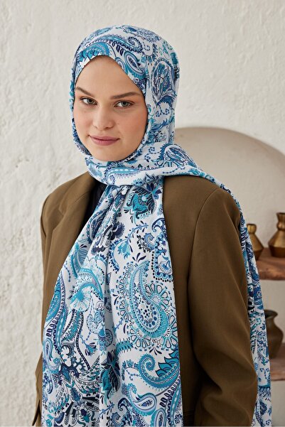 Modakaşmir Şal mătăsos cu model moiré