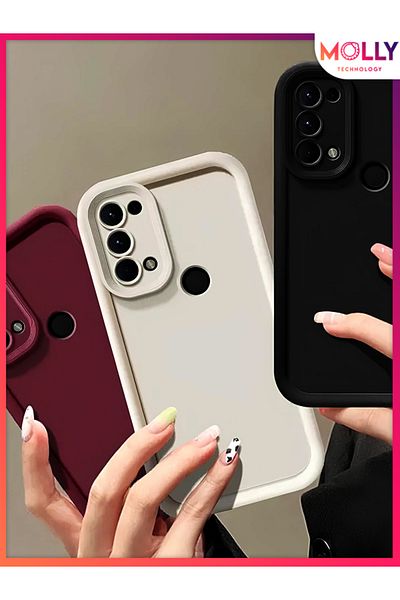 Molly Sand Pink Edges Thick Pan Silicone Case for Samsung Galaxy A21S (Compatible)