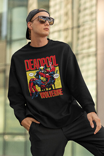 SEVBANO Deadpool x Wolverine unisex herojska majica sa štampanim motivom