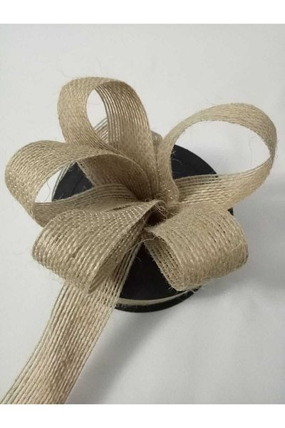 hobi duragı 2.5 cm Wicky Jute Ribbon Strip-10 Meters