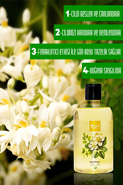 Thera Style Moringa Arındırıcı Vegan Duş Jeli 500ml | Kalıcı Koku Büyük Boy Shower Gel