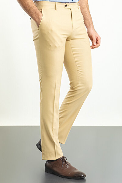 Mcr Чоловічі штани Super Slim Fit з візерунком, бежеві - 38146.23Y