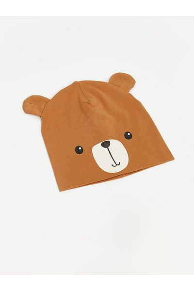 LC Waikiki Teddy Bear Printed Baby Boy Beret
