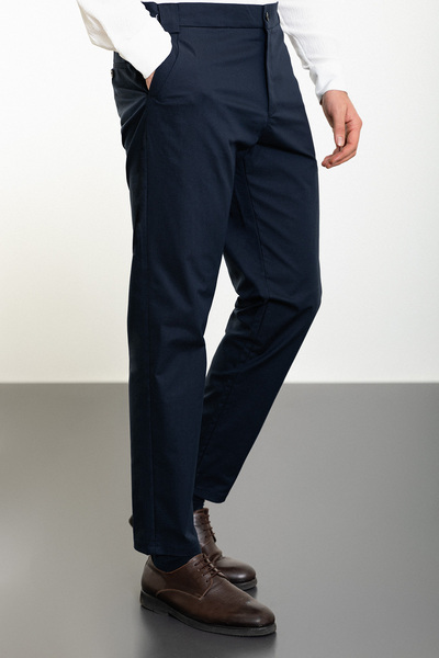 Mcr Прямі чоловічі штани Super Slim Fit з еластичним поясом, сині - 38236.24Y