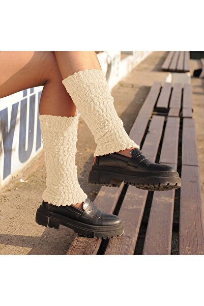 STEPPE BERRY Women's Cream Leggings Socks