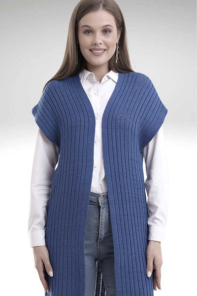 LEBUAS Long Summer Knitwear Vest