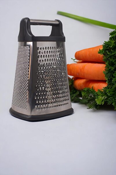 Evonox 4 Sided Stainless Steel Grater, Rectangular Anti-Slip Base Stainless S...