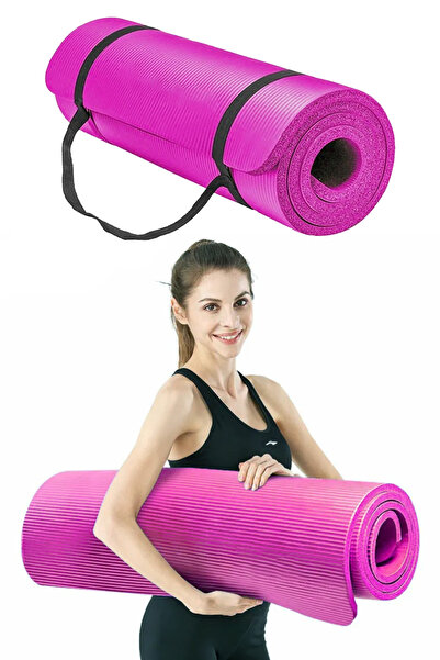 Jet Premium Pilates Minderi Yoga Matı Kalın 15 mm Kalinlikta 1.5 Cm Taşıma As...