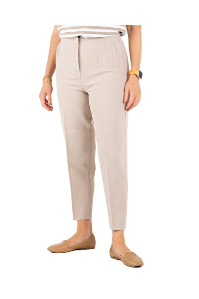 Portakal Esintisi Ženske pantalone u boji kamena, mrkva