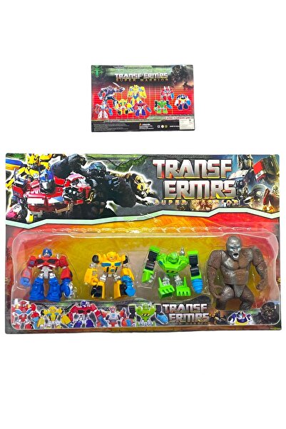 Ailenizin Oyuncakçısı Transformers 4'Lü Godzilla Süper Figür Oyuncak Seti