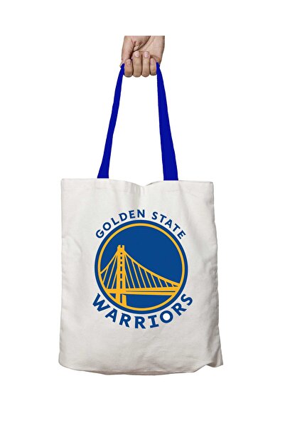 ART HEDİYE Синя сумка з ручками Nba Golden State Warriors, що можна прати