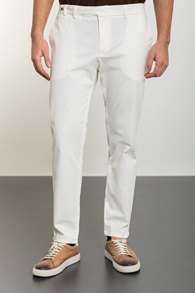 Mcr Прямі чоловічі штани Super Slim Fit з поясом, екрю - 38238.24Y