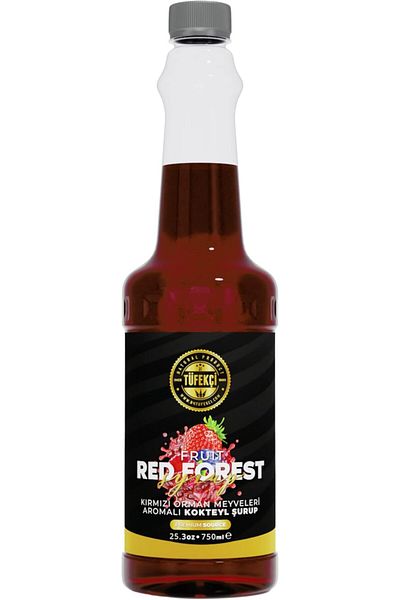 STOREMAX Sellbuystore Tüfekçi Red Forest Cocktail, Coffee and Cake Syrup 750 ml 1053513