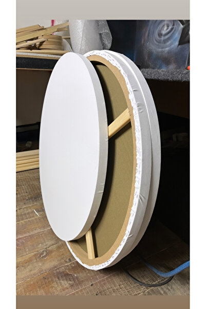 Melon Oval Tuval 90x90 Ince Şaseli Profesyonel Tuval