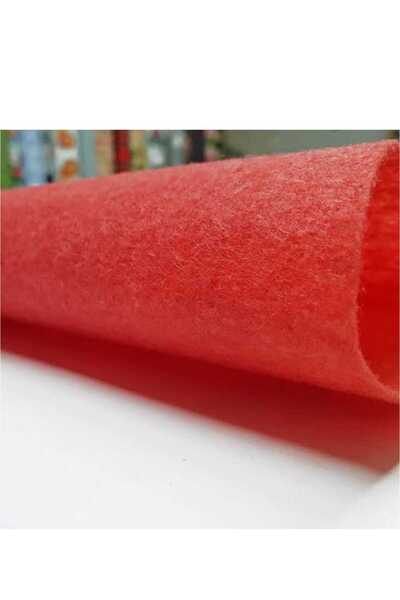 ÇEÇEN HOME (5 Pieces) Red Wool Felt Large Size (50X70)