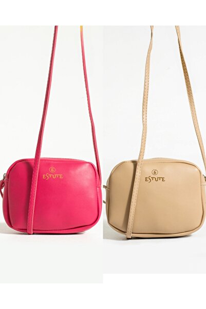 ESTUTE Çapraz askılı günlük spor Mini urban çanta 2’Li paket