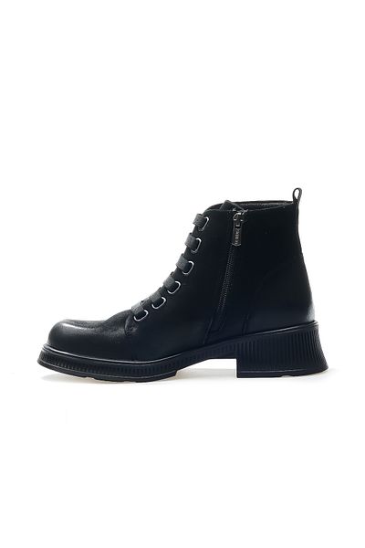 Venüs Women's Genuine Leather Casual Daily Boots (36-40) 24K 2452701 K Z Black Nubuck