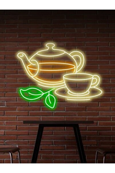 KAMER NEON LED IŞIKLI DEMLİK ÇAY CAFE KAHVEHANE PASTANE