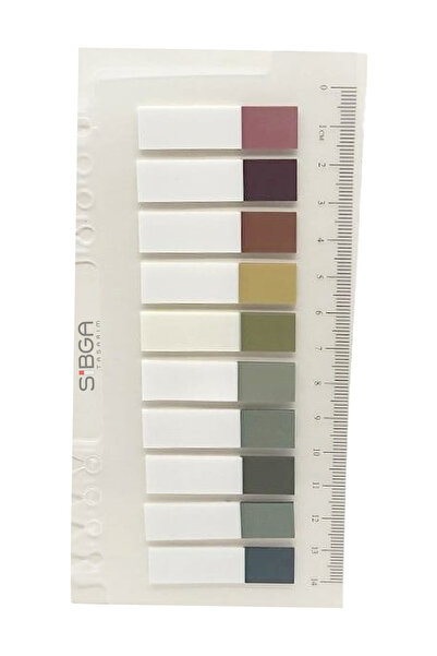 sibga tasarım Şeffaf Renkli Postit Post-it Post It. Kitap Ayracı Ayraç Postit Sticker Not Kağıdı 200 Yaprak