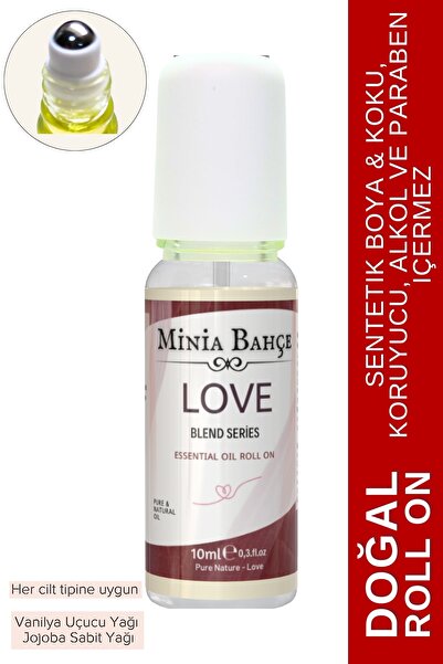 Minia Bahçe Bitki ve Sanat Atölyesi Doğal Roll on, Aşk Uçucu Yağ Karışımı, Jo...