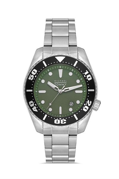 MICHAEL TOMMY Men's Steel Wrist Watch - Mt-20267G-Bbyy23