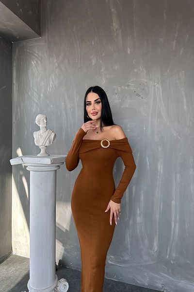 LİLA İSTANBUL Рокля от плетена материя със специален дизайн и катарама от Мадона