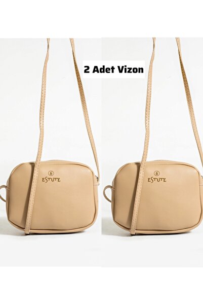 ESTUTE Çapraz askılı günlük spor Mini urban çanta 2’Li paket